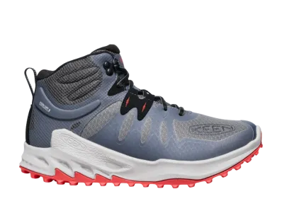 KEEN Zionic Mid Waterproof "Steel Grey/Poppy Red"