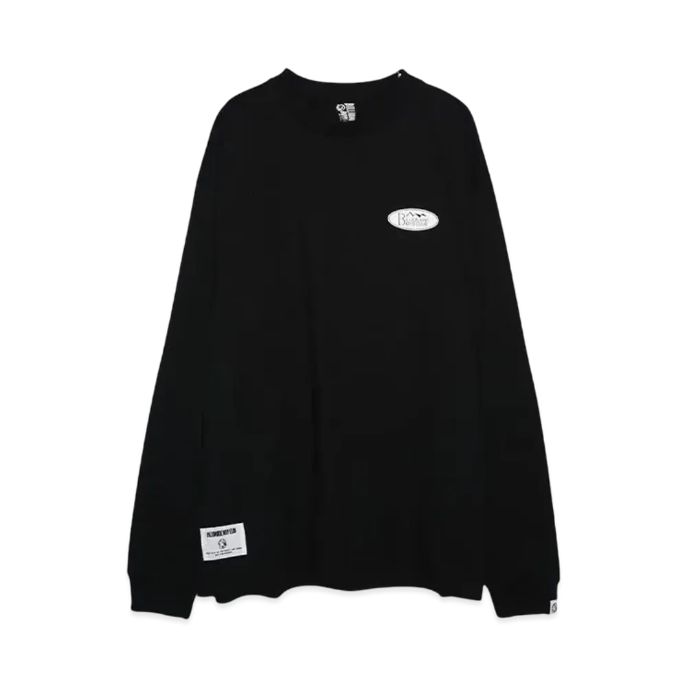 BBC x MANASTASH L/S TEE ARCH LOGO "BLACK"