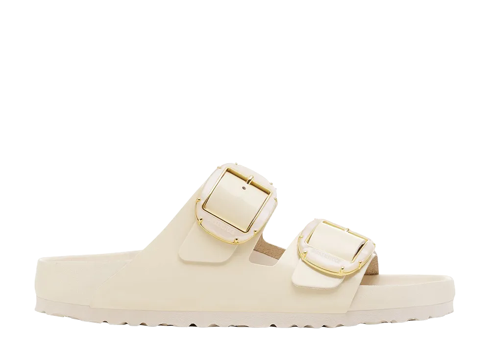 BIRKENSTOCK Women's Arizona Big Buckle "High Shine Ecru"