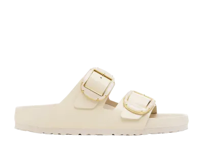 BIRKENSTOCK Women's Arizona Big Buckle "High Shine Ecru"