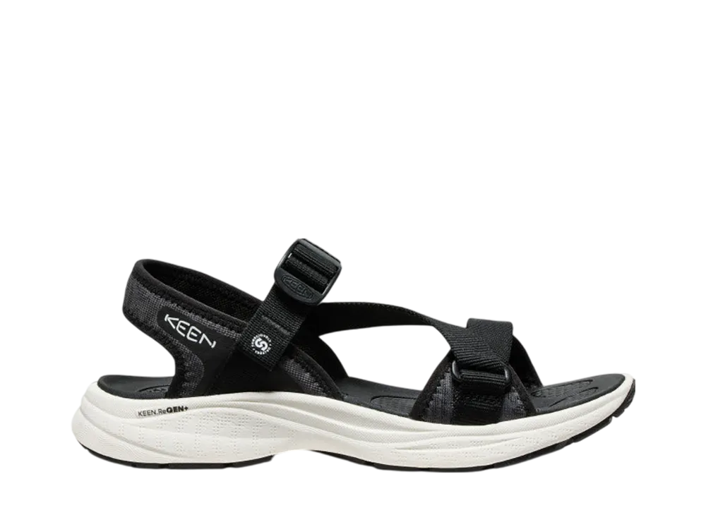 KEEN Women's Leiki Open-Toe Sandal "Black/Star White"