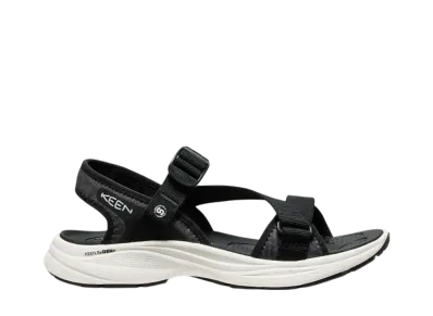 KEEN Women's Leiki Open-Toe Sandal "Black/Star White"