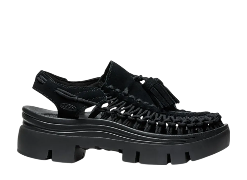 KEEN Uneek PLT Tassel "Black/Black"
