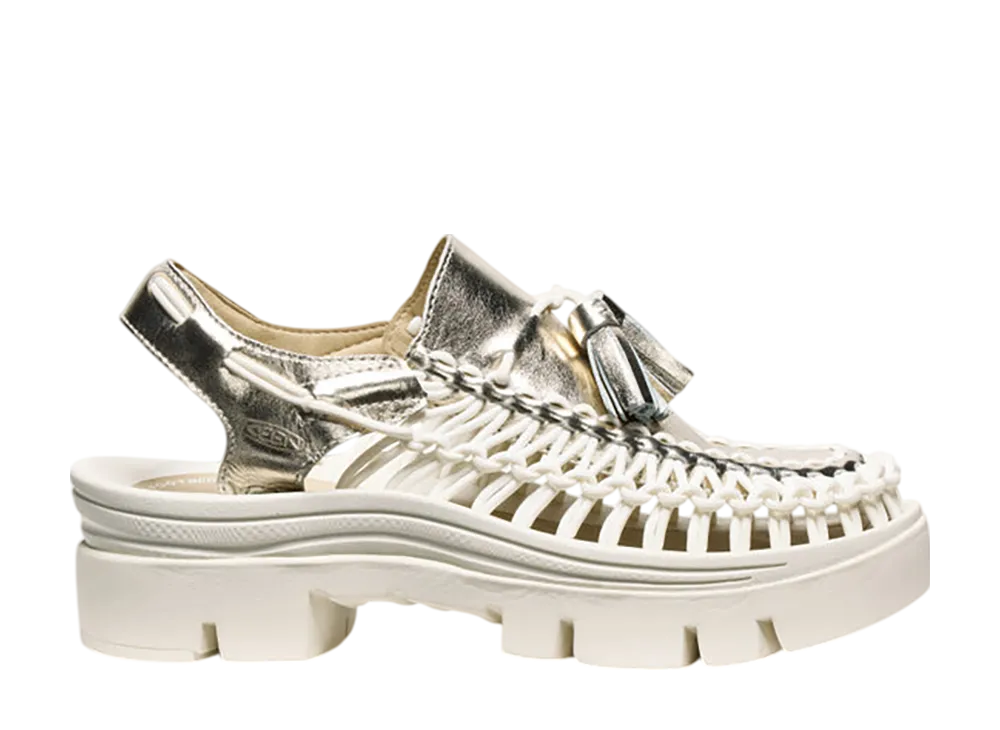 KEEN Uneek PLT Tassel "Champagne Gold/Star White"