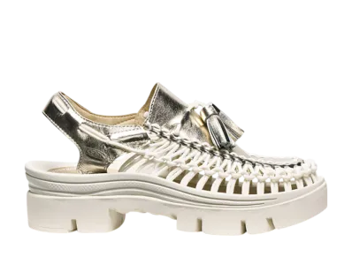 KEEN Uneek PLT Tassel "Champagne Gold/Star White"