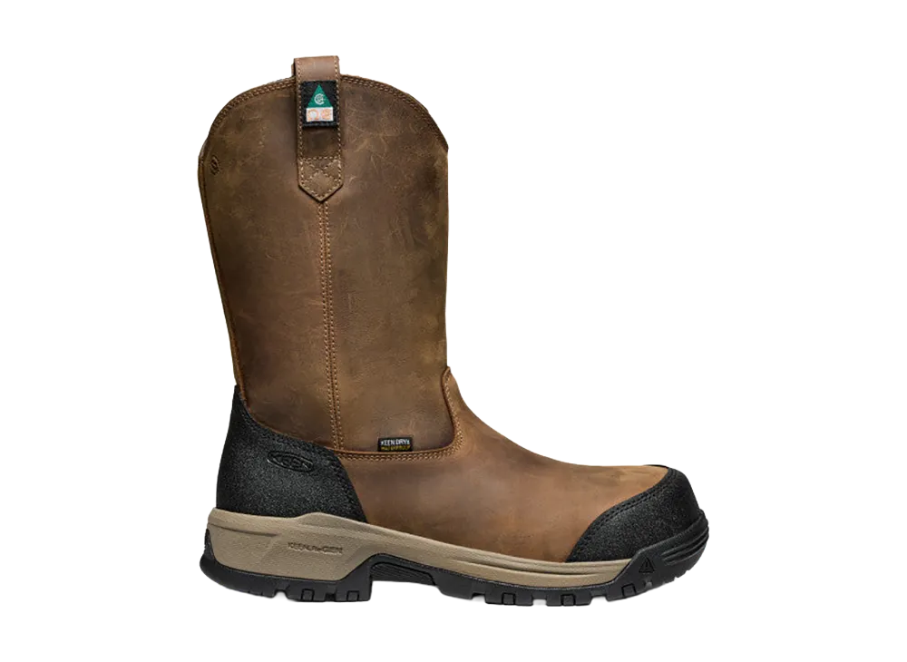 KEEN CSA Evanston Pull-On Waterproof "Bison/Black"