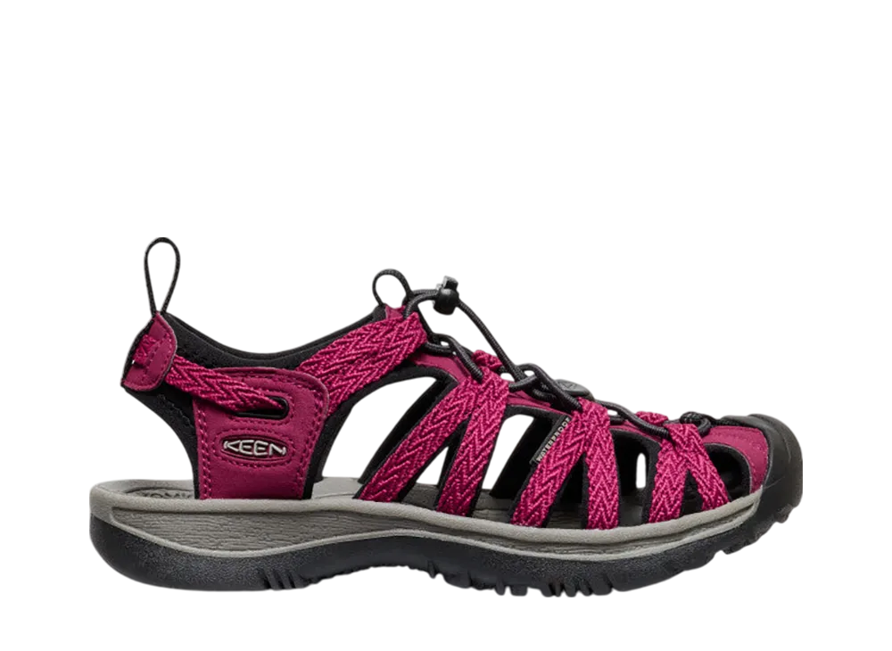 KEEN Women's Whisper Sandal "Beaujolais/Black"