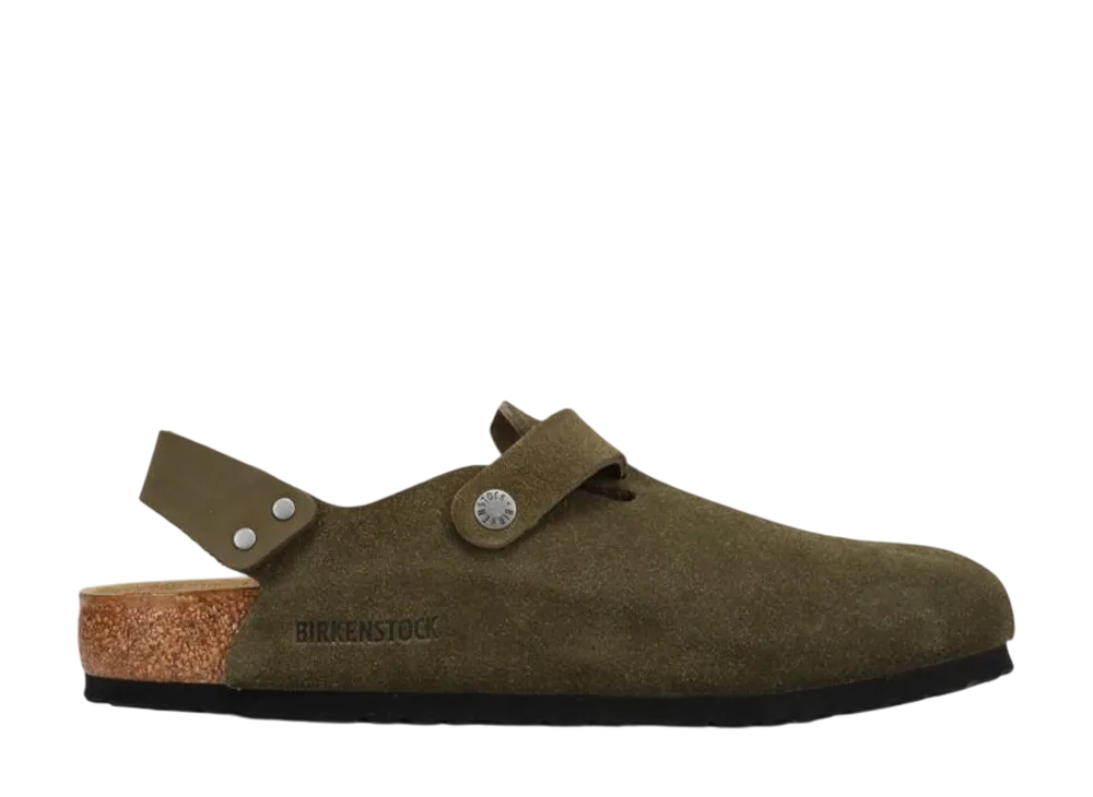BIRKENSTOCK Tokio Suede Leather"Khaki Green"