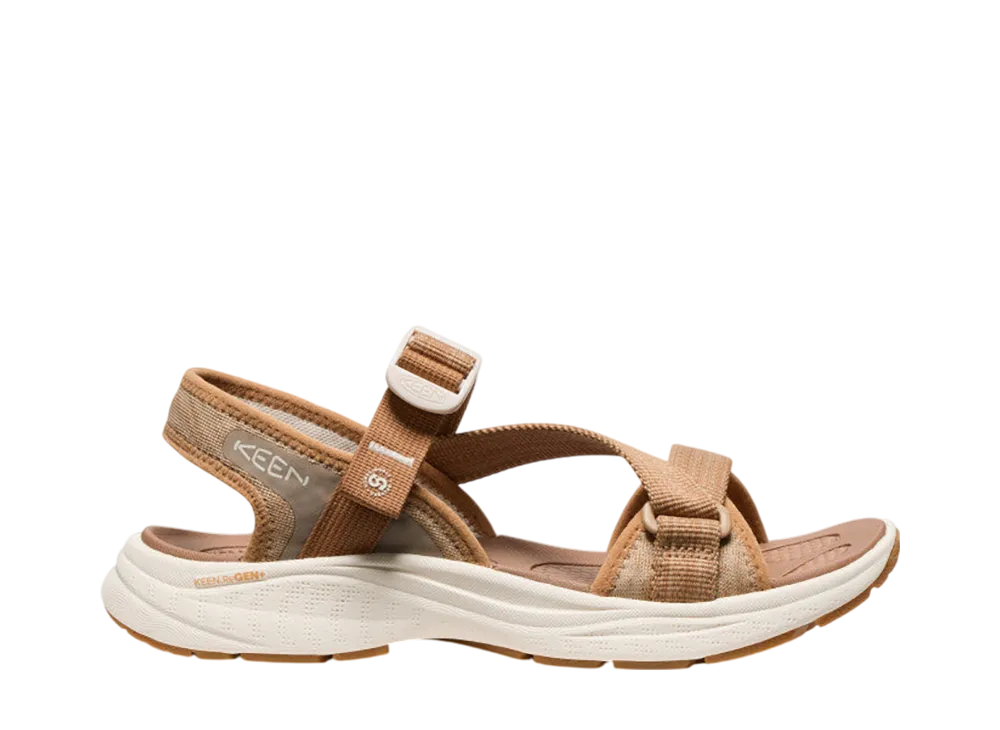 KEEN Women's Leiki Open-Toe Sandal "Chipmunk/Birch"