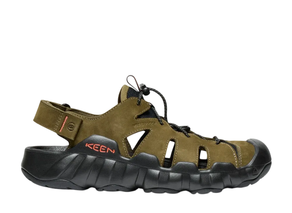 KEEN Hyperport Fisherman Leather "Dark Olive/Black"