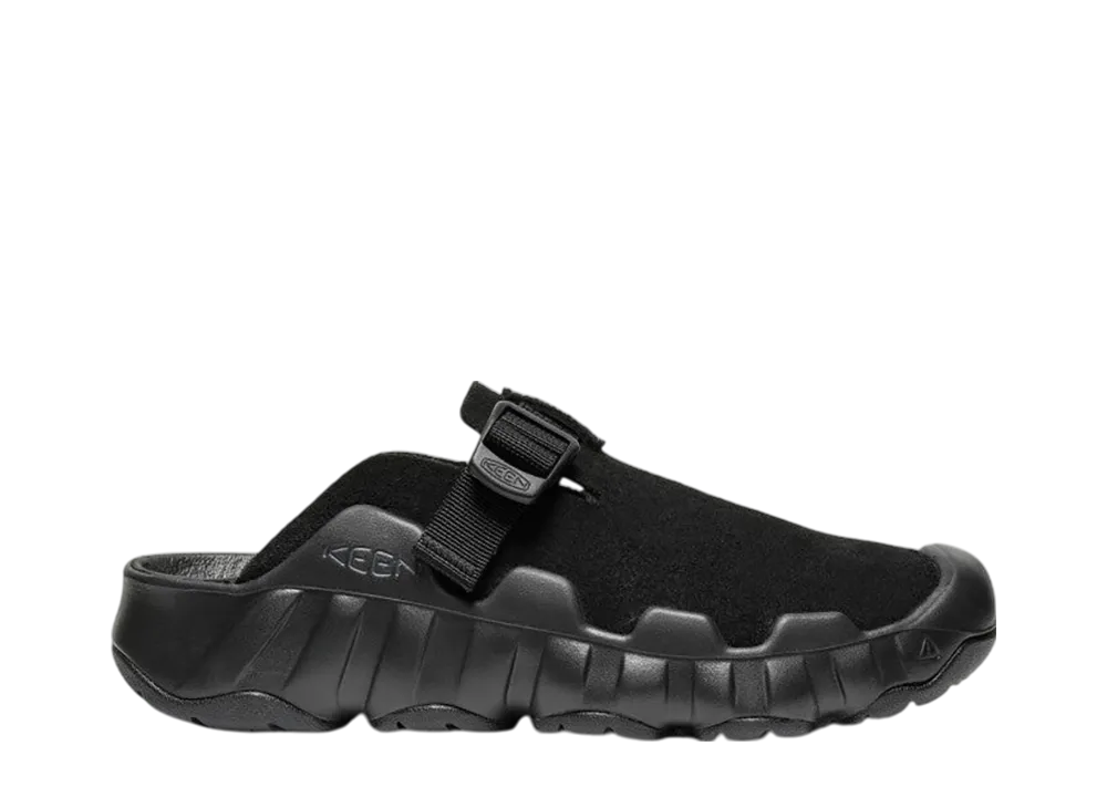 KEEN Women's Hyperport Clog Leather Sandal "Black/Black"