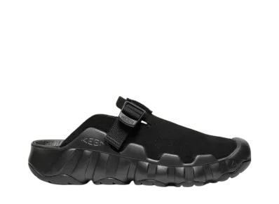 KEEN Women's Hyperport Clog Leather Sandal "Black/Black"