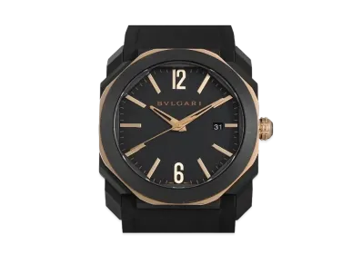 BVLGARI Octo Ultra Nero "Black/Pink Gold/Stainless Steel/Black"