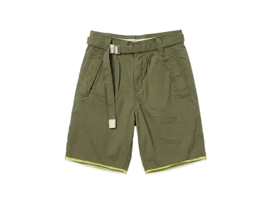 sacai Hemp Blend Shorts "Khaki"