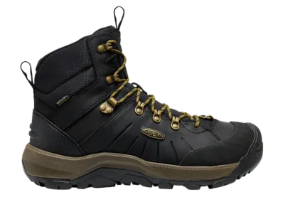 KEEN Revel Four Mid Polar Waterproof Winter Boot "Black/Lemon Curry"