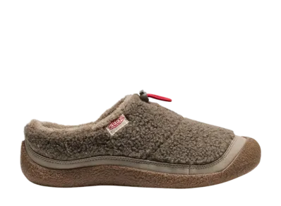 KEEN Women's Howser Three Slide Slip-On "Brindle/Brindle Sherpa Fleece"