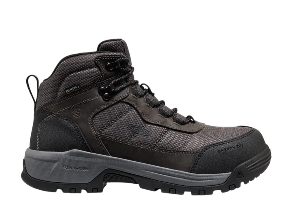 KEEN Skokie Hiker Waterproof Work Boots "Magnet/Black"