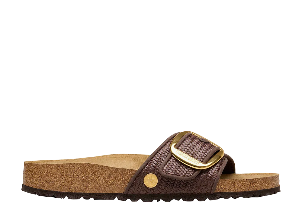 BIRKENSTOCK Women's Madrid Big Buckle Raffia "Raffia Carafe"