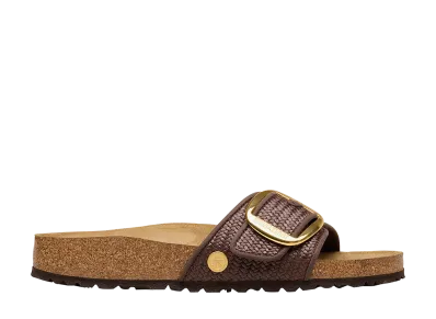 BIRKENSTOCK Women's Madrid Big Buckle Raffia "Raffia Carafe"