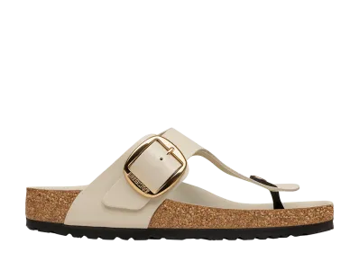 BIRKENSTOCK Women's Gizeh Big Buckle "High Shine Oyster"