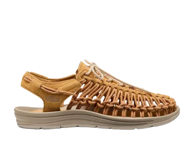 KEEN Uneek Leather "Oak Buff/Plaza Taupe"