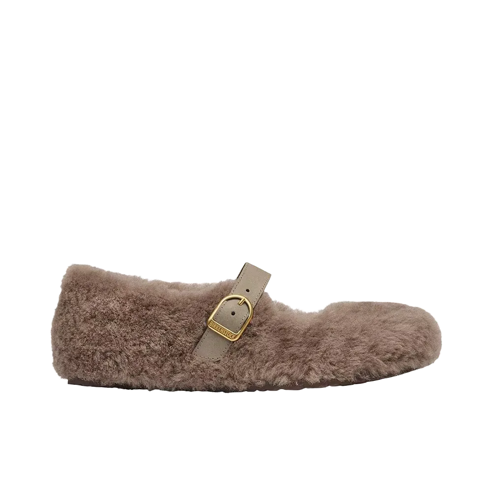 BIRKENSTOCK Women's Santa Clarita "Shearling Cover Upper Grey Taupe"