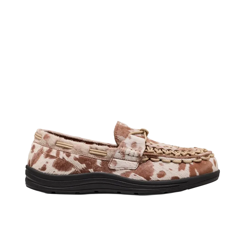 KEEN Uneek Loafer "Nocturnal Cow Red"