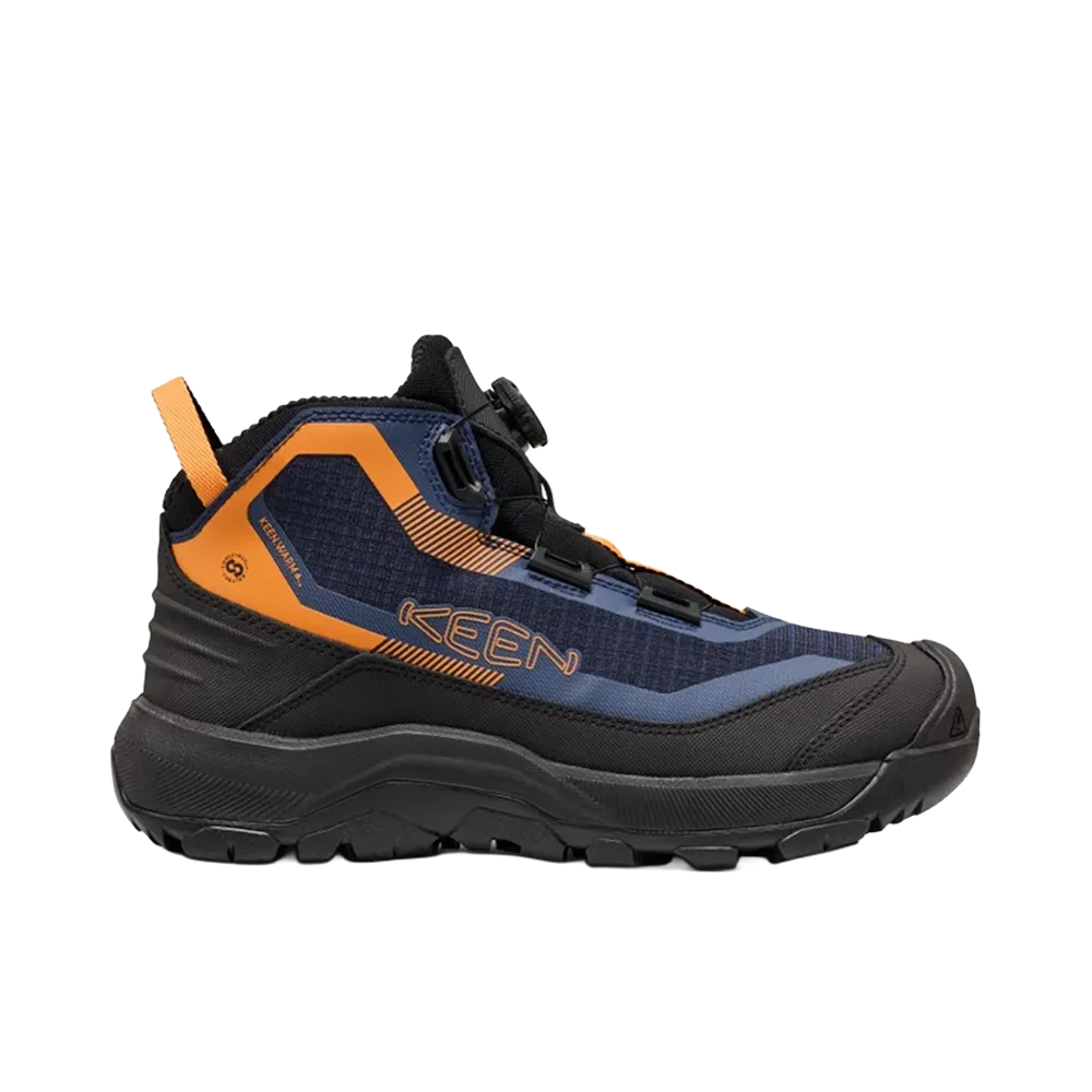 KEEN Revel 4 EXP CF Polar Waterproof Boot "Naval Academy/Flame Orange"