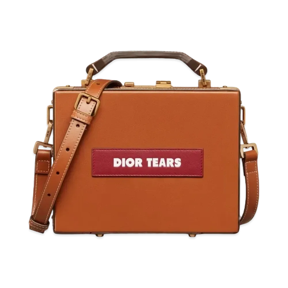 Dior x Denim Tears Dior Tears Dior Lock Bag Smooth Calfskin "Cognac Brown"