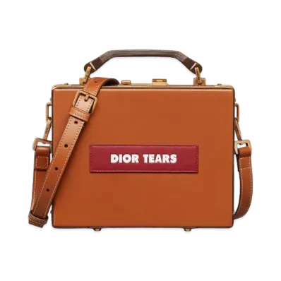 Dior x Denim Tears Dior Tears Dior Lock Bag Smooth Calfskin "Cognac Brown"