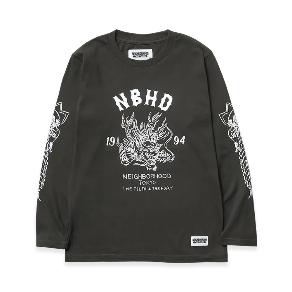 NEIGHBORHOOD One Third Kids OT. Tee LS-9 "Olive Drab"