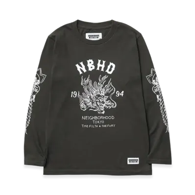 NEIGHBORHOOD One Third Kids OT. Tee LS-9 "Olive Drab"