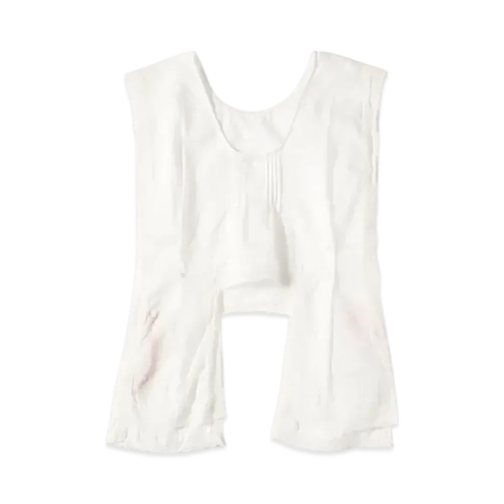 BEAMS Women Lace Bib Sleeveless "White"