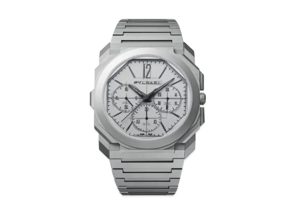 ブルガリ オクト フィニッシモ クロノ GMT 10th "グレー/チタン/シルバー" 103673