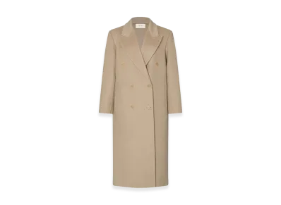The Row Women's Hariet Cashmere Coat "Light Pebble"