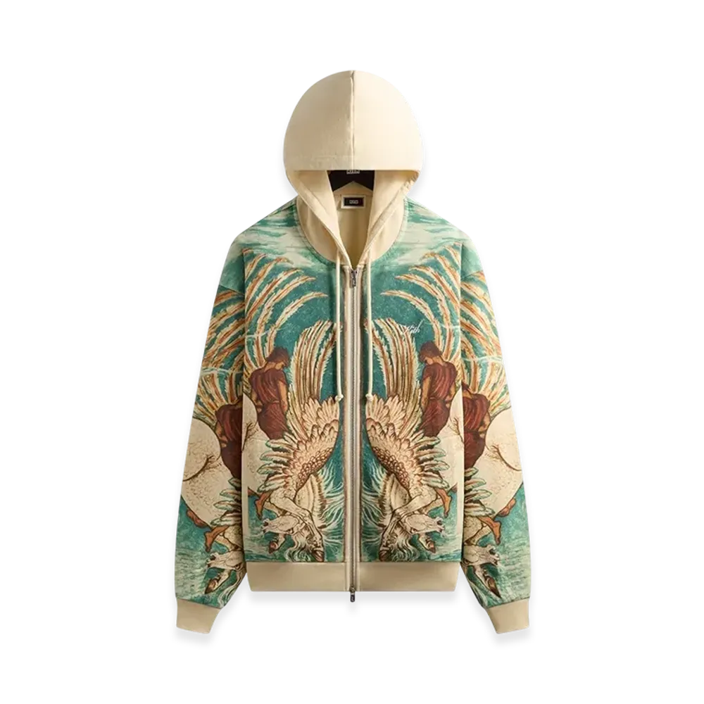Kith Pegasus Nelson Zip Up Hoodie "Sandrift"
