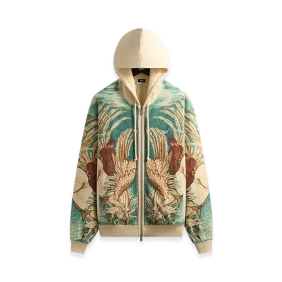 Kith Pegasus Nelson Zip Up Hoodie "Sandrift"