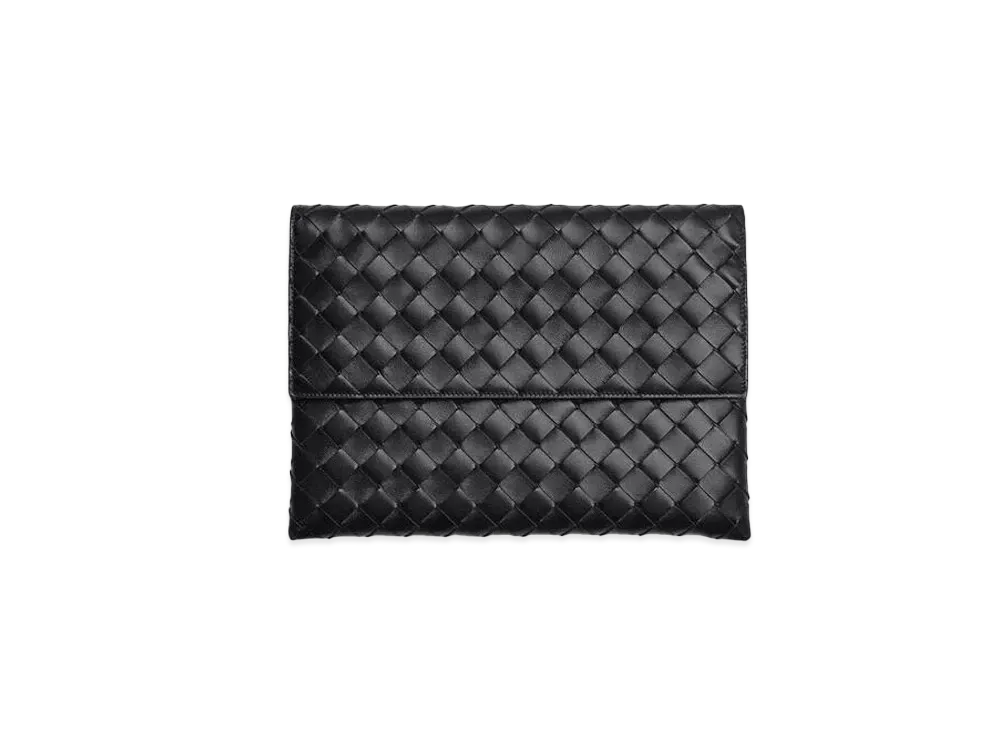 Bottega Veneta Flap Pouch "Black"