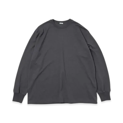 A.PRESSE Cashmere Blend L/S T-Shirt "Charcoal"