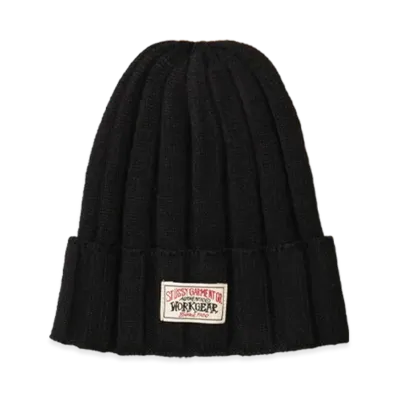 Stussy Cuff Beanie Workgear Patch "Black"