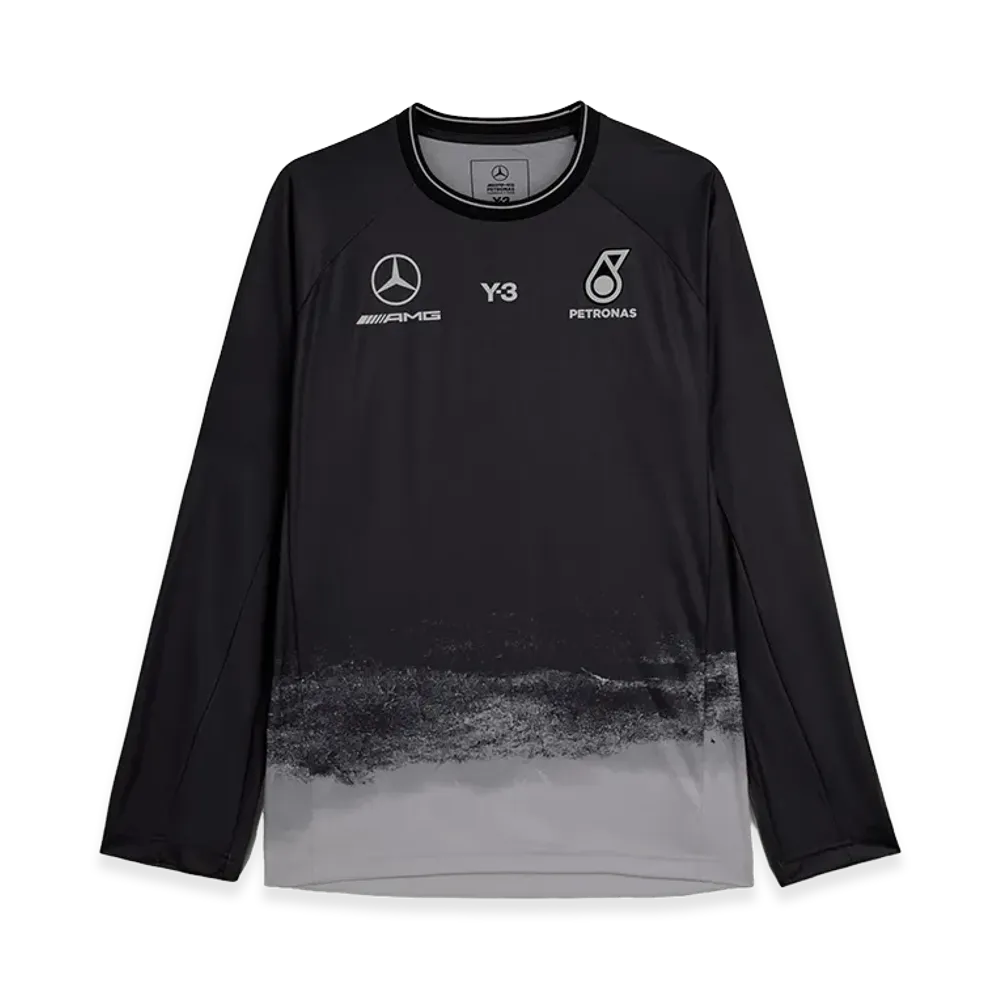 Y-3 x Mercedes AMG Petronas Formula 1 Team Mechanics Jersey Long Sleeve "Black"