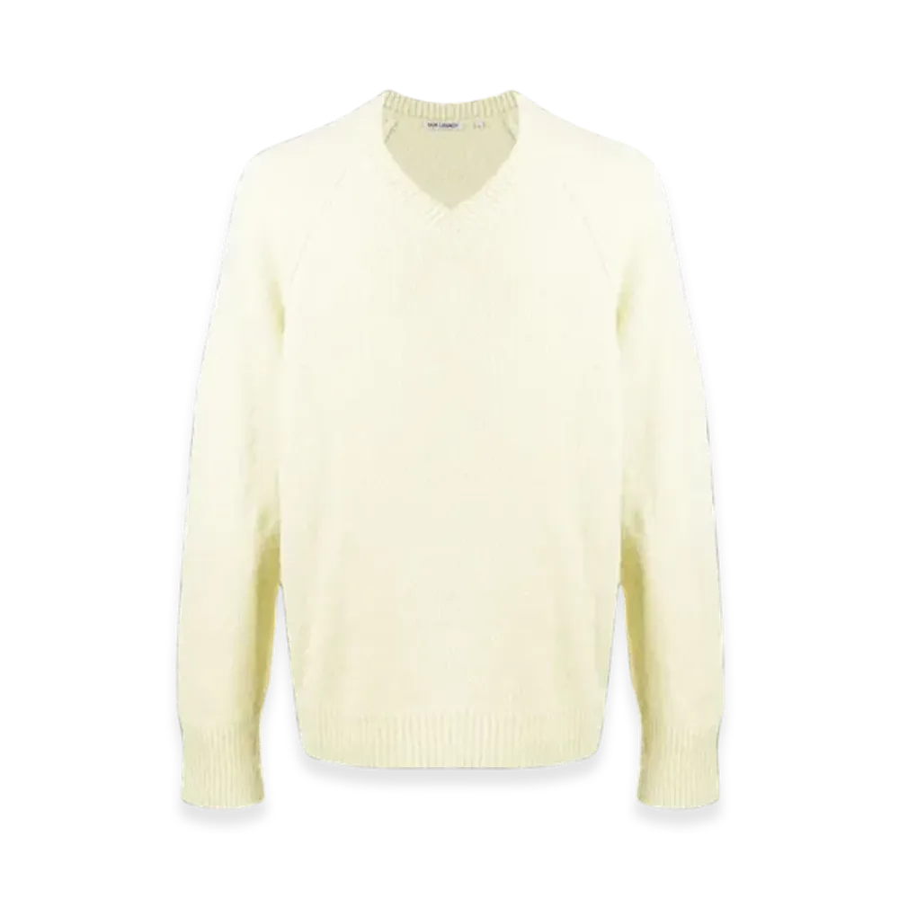 OUR LEGACY V-Neck Raglan "Citron Needled"