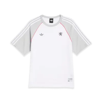 adidas Wall Street x Olympique Lyonnais T-shirt "White/Light Solid Grey/Active Pink"