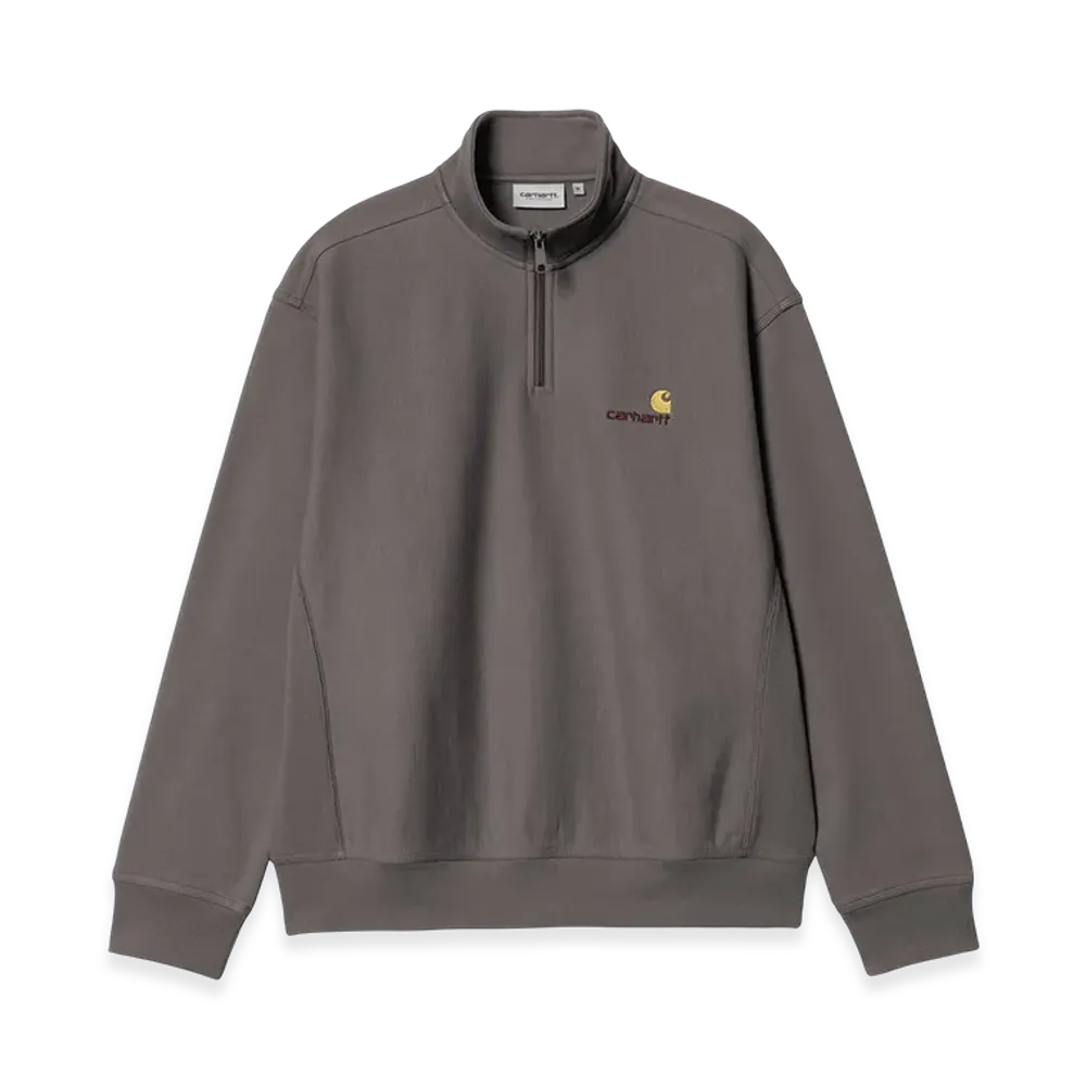 Carhartt WIP Half Zip American Script Sweat "Porphyry"