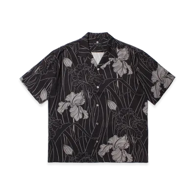 APHRODITEGANG GAKKIN x BUDSPOOL Ayamehana Hawaiian Shirt "Black"