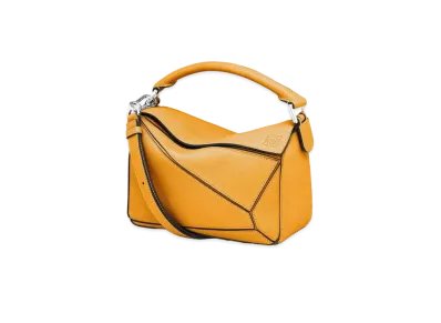 LOEWE Small Puzzle Bag In Soft Grained Calfskin "Sunflower"