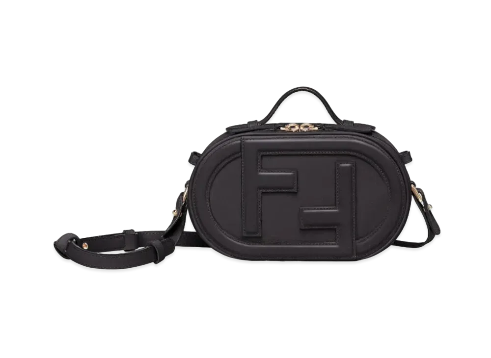 FENDI Aurock Camera Case Small Leather Mini Bag "Black"