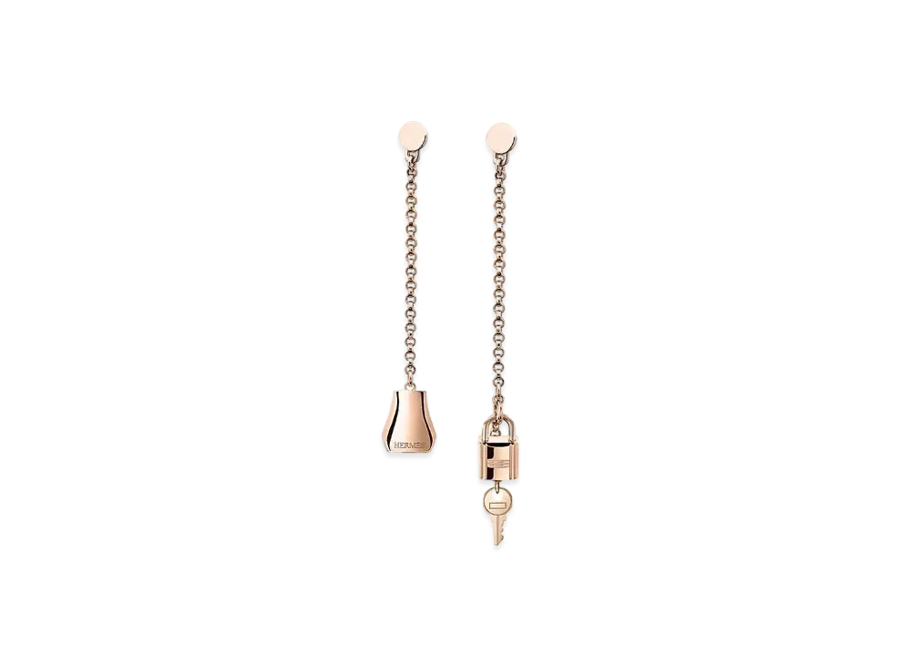 エルメス ピアス ケリー・クロシェット "ピンクゴールド" H220551B 00