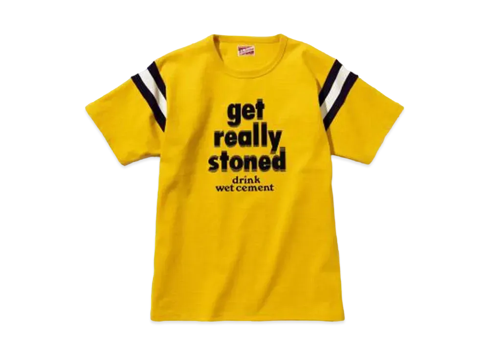 THE REAL McCOY'S COTTON ATHLETIC JERSEY / GET REALLY STONED "Yellow"