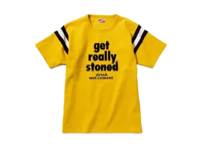 THE REAL McCOY'S COTTON ATHLETIC JERSEY / GET REALLY STONED "Yellow"